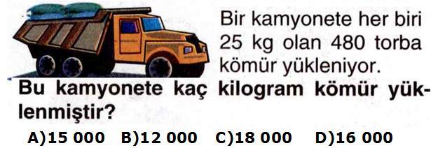 30. 31.Bir fırıncı her biri 20 tane lahmacun alan kasalara, yaptığı lahmacunları yerleştirecektir.bu fırıncı 360 tane lahmacunu kaç kasaya yerleştirir? a) 18 b) 19 c) 20 d) 21 32.