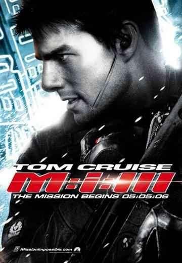 John Woo Tom Cruise, Dougray Scott 02:00:04 PG13 Mission Impossible 3 Kapalı Gişe 6.