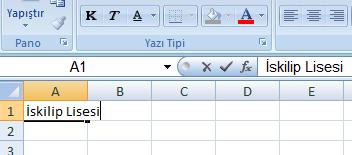 EXCEL DERS NOTLARI Excel bir hesap tablosu programıdır(elektronik Çizelge programıdır).