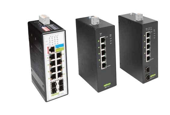 ENDÜSTRİYEL SWITCH Güç kaynağı ve veri transferi Ethernet Kablo ile: WAGO nun yeni Power-over-Ethernet (PoE)(ethernet kablosu üzerinden besleme) Switch leri ethernet sistem dizaynında dağınık güç