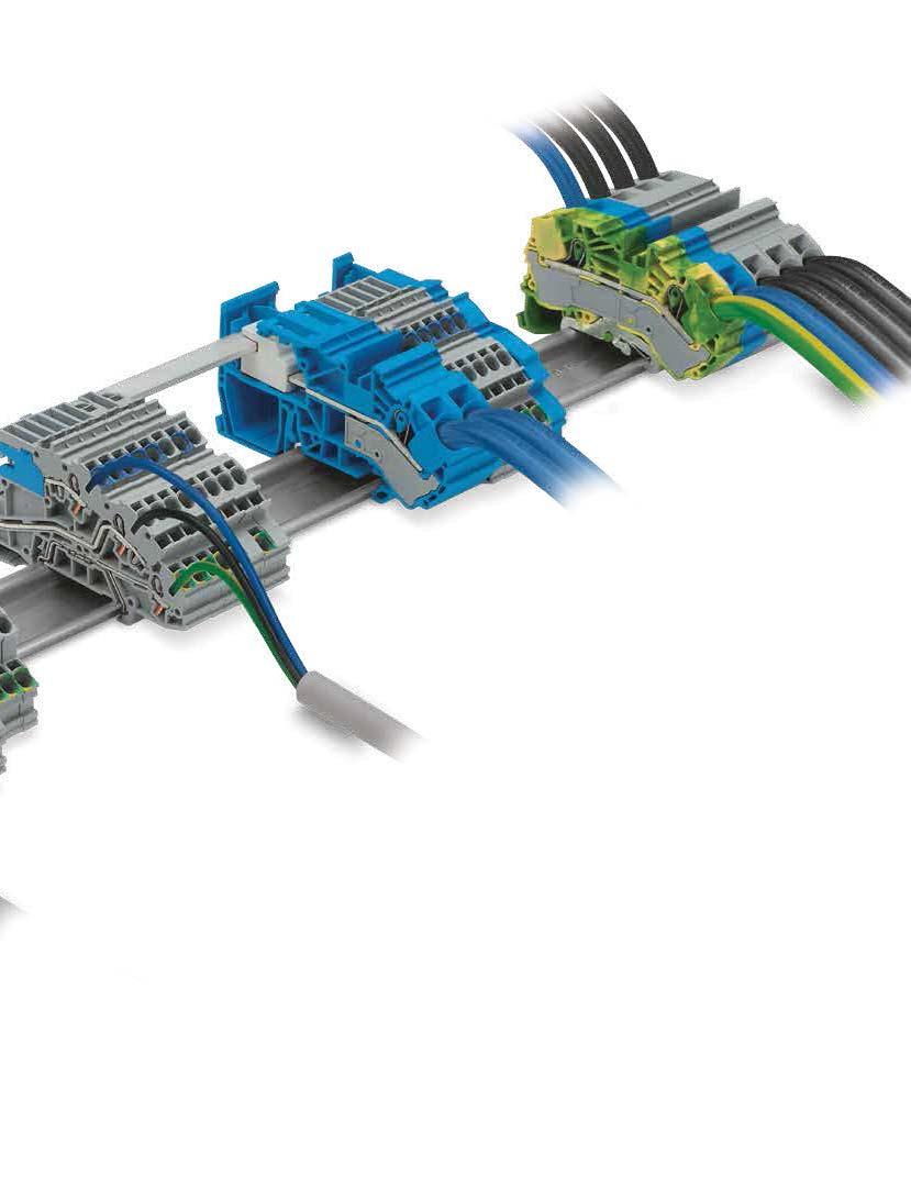 N busbar ile N dağıtımı (10x3mm): N iletkeni 2016 serisi N ayırıcı klemensine bağlanır.