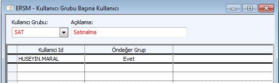 10 8. Kullanıcı Grubu Bağlantısı Ayrıca kullanıcı Muhasebe Kuralları / Kullanıcı Verisi / Kullanıcı Grubu Başına Kullanıcı ekranından ilgili olduğu kullanıcı grubuna da bağlanmalıdır. 1.