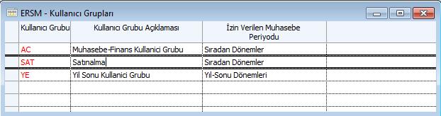 Şirket alanında, kullanıcının tanımlanacağı şirket id si seçilir. 3. Ekranın altındaki satırlarda yeni kayıt (F5) açılır. 4. Kullanıcı Id alanında değerler listesi (F8) butonuna basılır. 5.