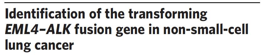 ALK-Rearranged NSCLC NSCLC Manabu