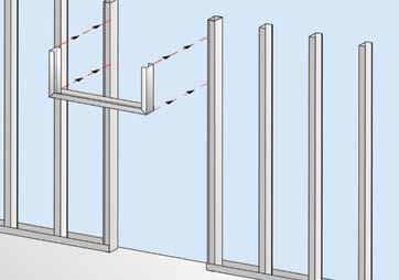 Lento profilinin oluşturulması 0,6 mm et kalınlığındaki DU profili pencere genişliğine göre kesilir. Yan kanatlarından 20 cm yukarı dönecek şekilde dik açıyla katlanır.