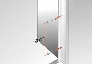 Omega Dış Cephe Sistemi - Uygulama 7 8 Profillerin vidalanması Daha önce altına ses yalıtım bandı yapıştırılmış, ilk DCC profili, en fazla 60 cm