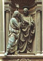 Daha önceki dönemlerde olduğu gibi Rönesans ta da mimariye bağlı heykeller görülür. Rönesans heykelinde dinî konular (İncil ve Tevrat tan alınan) işlenmiştir.