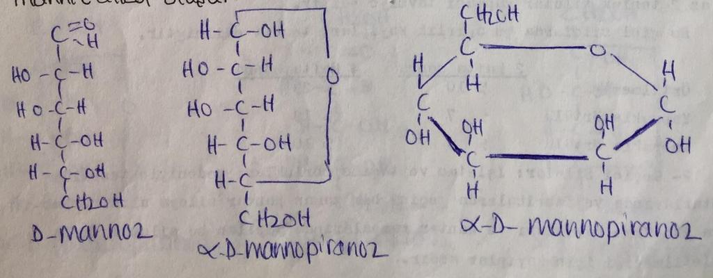 D-Mannoz: D-Glukozun bir başka izomeridir. Serbest olarak pek fazla bulunmaz.