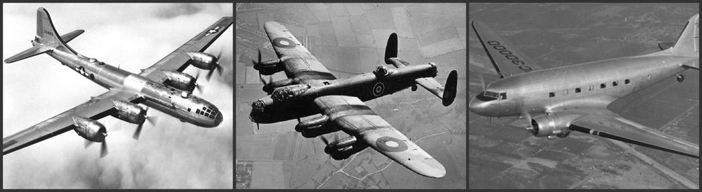 Hızlı ilerleme B-29 ve Lancaster gibi geniş gövdeli bombardıman uçaklarının kolayca ticari uçaklara