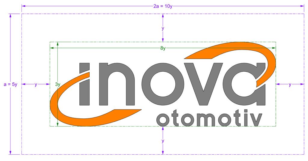 Logo Koruma Alanı Logonun görünürlüğünü yitirmemesi için birlikte çevresinde kullanılan öğeler ile arasında belirli bir boşluk bırakılması gerekir.