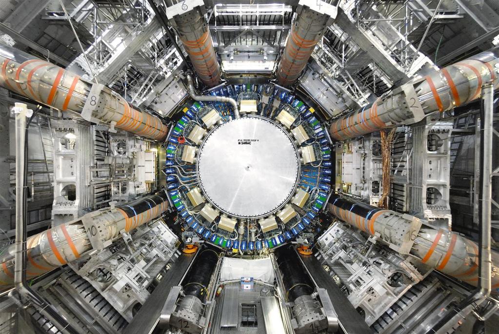 ATLAS ALGICI LHC: Large Hadron Collider (7 TeV protonlar, 27km çevreli tünel, yerin 100m altı, oda sıcaklığının ~300 0 altında, maliyeti ~4.