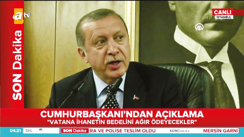 20: Ankara Cumhuriyet Başsavcılığı, darbe girişimine bulunana Fetullahçı Terör Örgütü/Paralel Devlet Yapılanmasıyla irtibatlı yargı görevlileri ve sözde Yurtta Sulh Komitesi mensubu general, amiral,