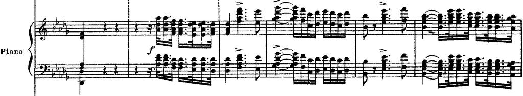 idil, 2017, Cilt 6, Sayı 39 - Volume 6, Number 39 Bu aşamada konçertonun orijinal versiyonuna ait bölümlerinden seçilen piyano ve orkestranın dikkat çekici ve önemli kısımları birkaç farklı açıdan