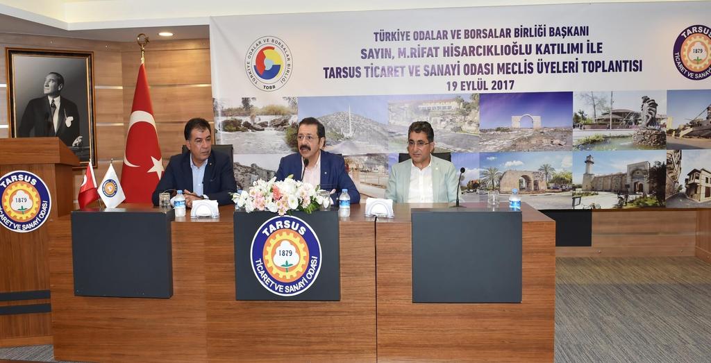 Tarsus Ticaret ve Sanayi Odası tarafından TOBB Sayın M.