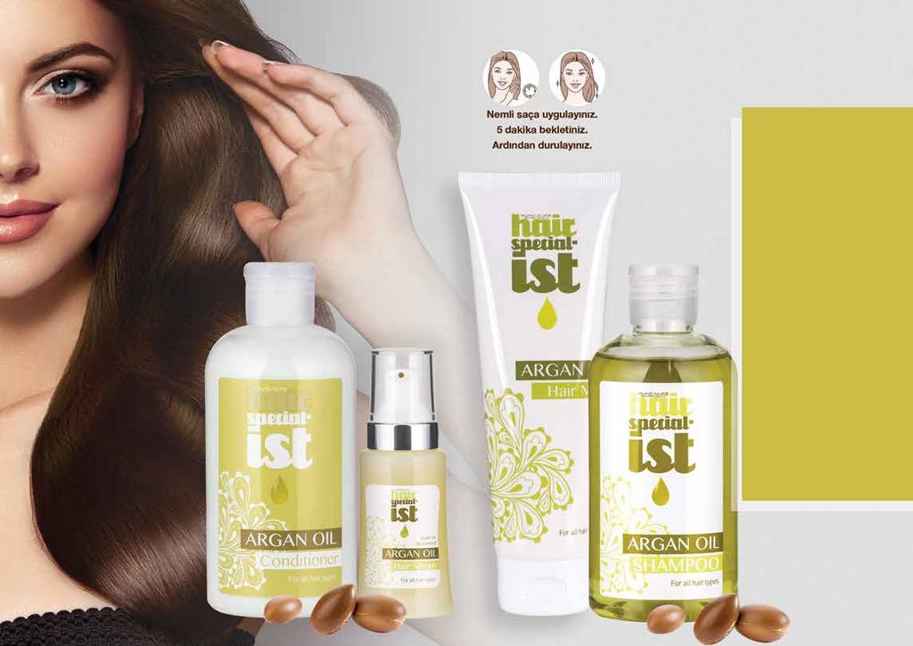 Hair Specialist Argan Yağı İçeren Saç Maskesi Saçları kökten uca nemlendirmeye ve güçlendirmeye yardımcı olur.