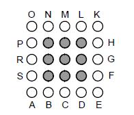 3. 33. Soruları Aşağıdaki Bilgilere Göre Yanıtlayınız. Bir kâğıt üzerine 6 sı beyaz 9 u siyah olan 5 daire şekildeki gibi yerleştiriliyor. Beyaz daireler dış tarafta, siyah daireler iç taraftadır.
