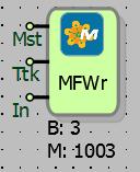 10.10 MODBUS FLOAT YAZICI 10.10.1 Bağlantılar Mst: Ttk: Tetikleme girişi In: Blok girişi 10.10.2 Bağlantı Açıklamaları Efe: Efendi girişi Efendi giriş bağlantısıdır.