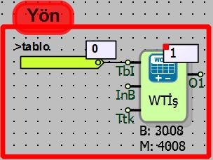 Word tablo işlem bloğu içinden Yön seçili iken; Yön işlemi seçili iken tabloya eklenen son değer sondan bir önceki