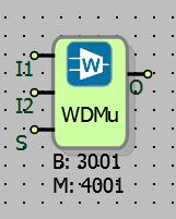 17.2 WORD DUAL MULTIPLEXER 17.2.1 Connections I1: It is input which is word dual multiplexer. I2: It is input which is word dual multiplexer.