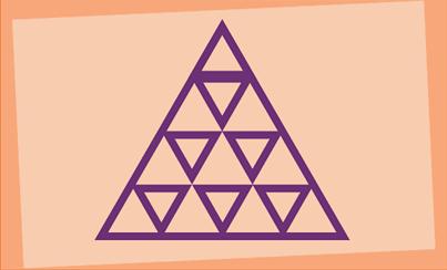 ALGISAL MUHAKEME (Görsel Zeka ları) 1 birimden oluşan üçgen sayısı: 16 4 birimden oluşan üçgen sayısı: 6 9 birimden oluşan üçgen sayısı: 3 16 birimden oluşan
