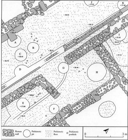 29 Plan 7: Gülpınar çöp çukurları planı Gülpınar yerleşmesinde dikkat çeken bir buluntu topluluğu da pişmiş topraktan yapılmış insan biçimli heykelciklerdir.