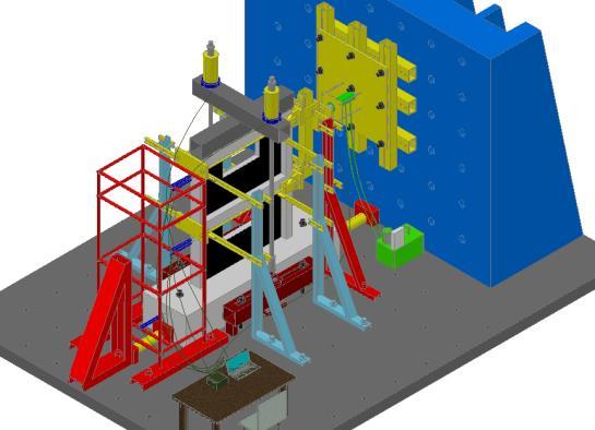 Pencere Boşluklu Perde Duvarla Güçlendirilmiş 1/3 Ölçekli Betonarme Çerçevelerin Davranışı 285 Deney Düzeneği (Test Setup) Deney numuneleri, Selçuk Üniversitesi Mühendislik Fakültesi, İnşaat