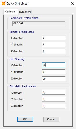 2. Modelin Oluşturulması a. Birimler lb-ft (pound-foot) olarak ayarlanır. b. File menu > New Model komutuyla veya butonuna tıklayarak yeni modele başlayın. c. Grid Only seçeneğini tıklayın.