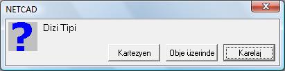 Bu pencerede Y=X ve X=Y yazılıp Tamam butonuna basıldığında Y koordinatları X koordinatları, X koordinatları da Y koordinatlarına değiştirilmiş olur. 6.