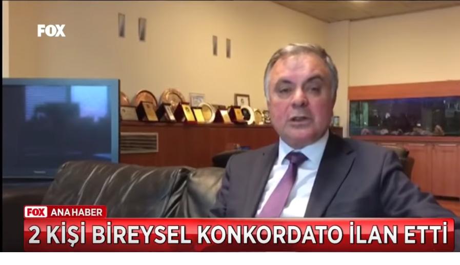 Oda Başkanımız TV PROGRAMI FOX TV de O da Başkanımız Yücel Akdemir, FOX Ana Haber de, yer alan Konkordato