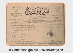 Osmanlı Devleti'nde ilk resmi gazete; II. Mahmut döneminde, 11 Kasım 1831'de çıkarılmaya başlanan Takvi m-i Vekayi 'dir. Osmanlı Devleti'nde en kapsamlı ıslahatları yapan padişah olarak tanınan II.