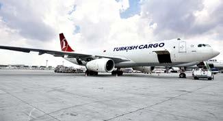 TÜRK HAVA YOLLARI GRUBU 60,7 62,4 52,3 47,5 54,5 59,2 2,60 KARGO Türk Hava Yolları nın hava kargo taşımacılık hizmeti veren markası olan Turkish Cargo, geride bıraktığımız on yılı aşkın süredir