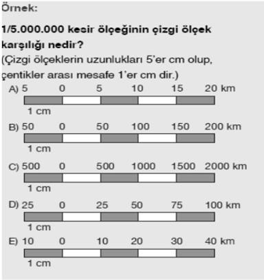 Ölçek Hesapları Ölçek Hesapları Gerçek Uzunluk Ölçek 3,1 m 1/10 0,31 m = 31 cm Harita Uzunluğu 3,1 m