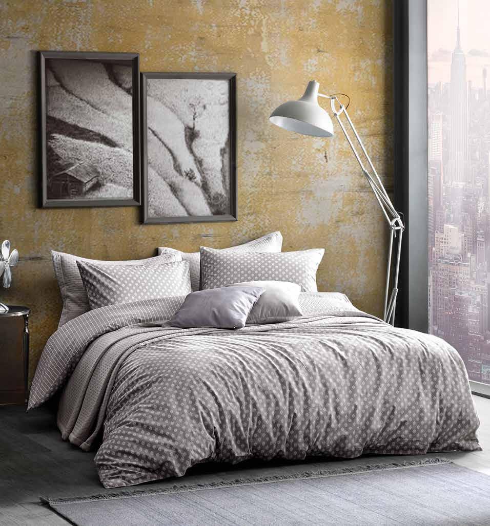 Soft Geçişler, Modern Mekanlar Yumuşak renk geçişlerini yalın desen kullanımıyla hareketlendiren Lera Nevresim Takımı, modern bir tasarım anlayışını yatak odalarına taşıyor.