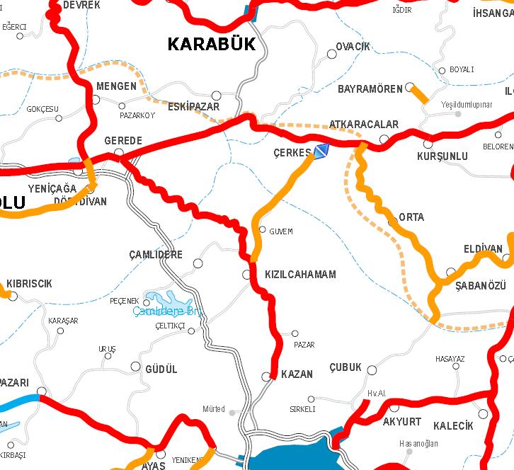 GEREDE-ÇERKEŞ YOLU (TMA) KM:100+500-102+000 YÜKLENİCİ ONUR YILI 2011