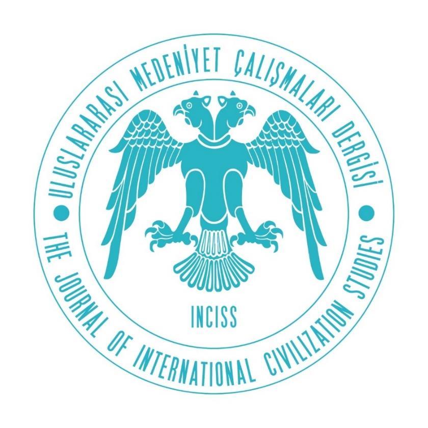 INCISS ISSN: 2548-0146 The Journal of International Civilization Studies Uluslararası Medeniyet Çalışmaları Dergisi Uluslararası Medeniyet Çalışmaları Dergisi, altı ayda bir yayınlanan uluslararası