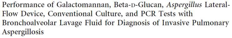 78 immünkompromize hasta BAL örneği Kültür dışındakilerin duyarlılığı yüksek (>%70), BG nin özgüllüğü düşük GM nin (>1) PCR