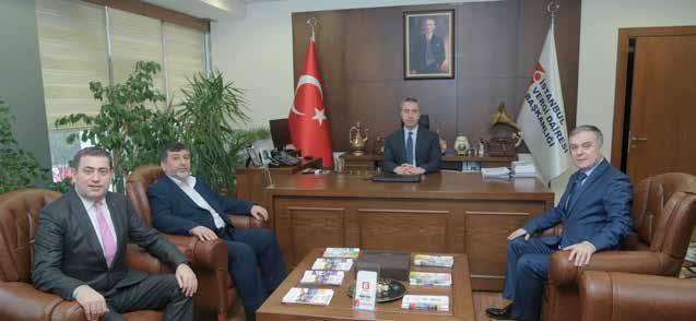 ZİYARET Mehmet Özdil, Sancaktepe Belediye Başkan Yardımcısı SMMM Muhammed Ali Cankatar, Kağıthane Uygulama Grup Müdürü Aytekin Şimşek,