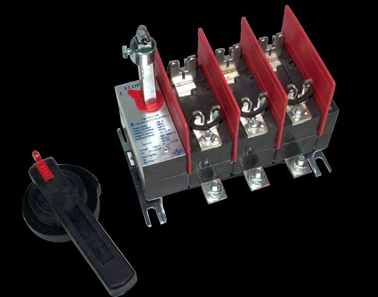 SİGORTALI YÜK AYIRICI / YÜK AYIRICI SWITCH-FUSE DISCONNECTORS / SWITCH DISCONNECTORS GENEL ÖZELLİKLER Elopar yük ayırıcıları kompakt, ani açma kapamalı, aynı fazda iki ayrı kesme özelliğine sahip son