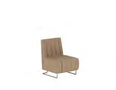 Offering a cozy seating experience with its vertical lines starting from the back continuing through the seating cushion, and cross