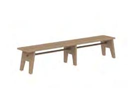 Masa tablasının altında ince görünümüyle tasarıma dahil olan metal bağlantı gergileri ve ters U formuna sahip ayaklarıyla Core & Row serisi ortak paylaşım alanları için yenilikçi bir kullanım