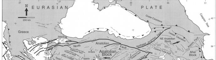 Türkiye Tektoniği Barka ve Reilenger (1997) Jeotektonik Teoriler.