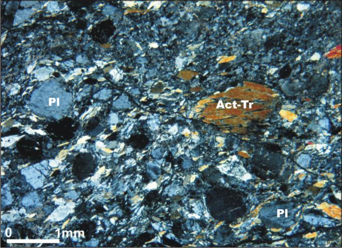 aktinolittremolit Amfibolitler ince kristalli olup, yönlenme sunmaktadırlar.