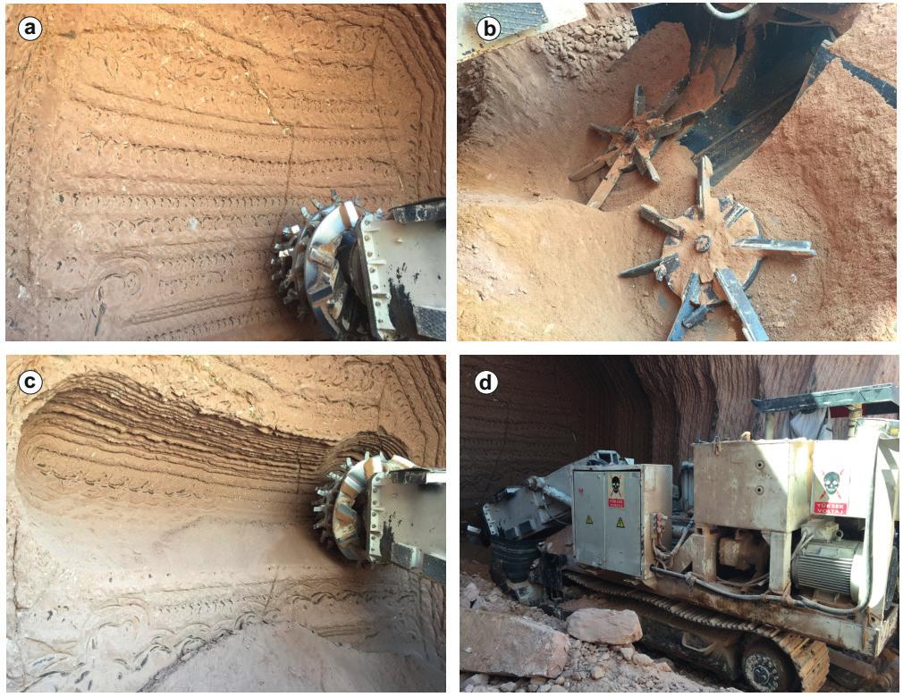 S. Yaşar, A.O. Yılmaz / Scientific Mining Journal, 2018, 57(Special Issue), 63-71 Kullanılan KGAM aksiyel (eksenel) tip bir makinedir ve Şekil 8 de gösterilmiştir.