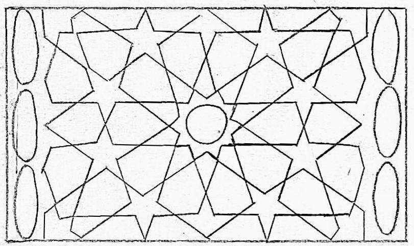 Bu panoların içinde sonsuzluk prensibiyle oluşturulmuş geometrik motifli süslemeler vardır.