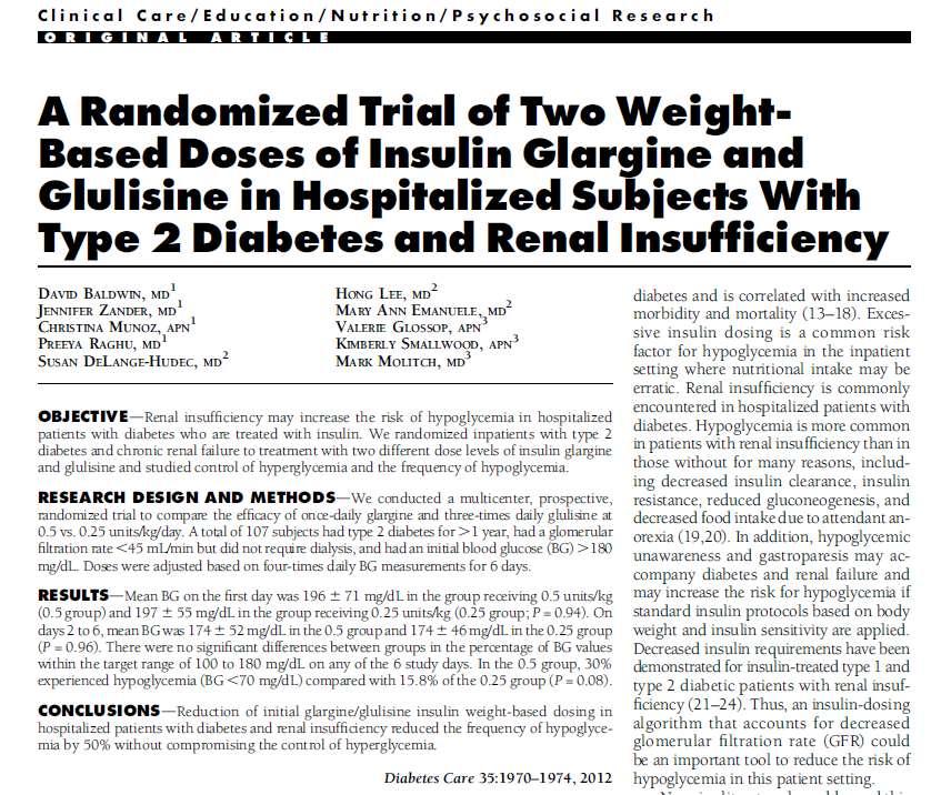 Insulin glulisine Insulin glulisine was also effective and safe in suppressing