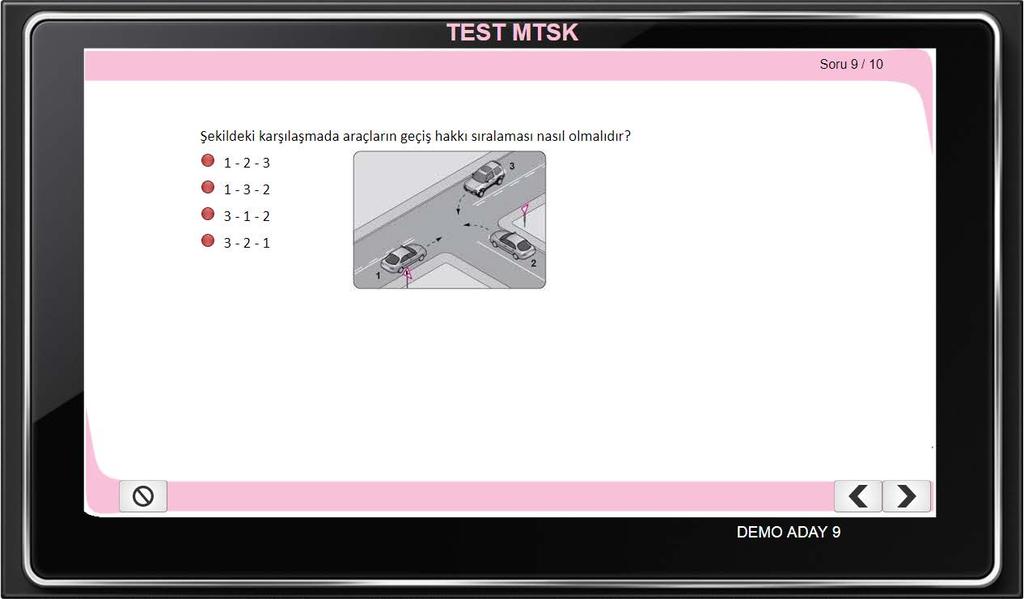 PEKİ YAPRAK TEST-DENEME SINAVLARI? İnteraktif Sürücü Kitabı, yüzlerce sorudan oluşan bir soru havuzuna sahiptir. Sorular ders ve konulara göre kategorilere ayrılmıştır.