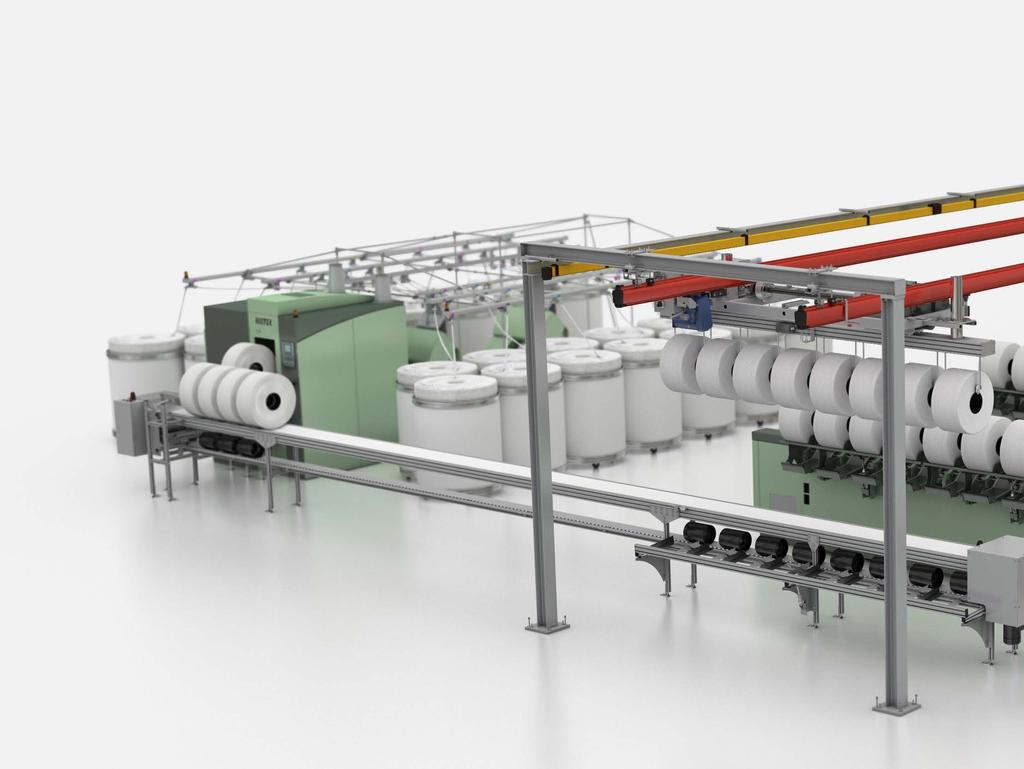 En Yüksek Verimlilik 600 kg/saat'ten fazla üretim ile en ekonomik penye hazırlık makinası Hammadde ve vatka çapından bağımsız olarak OMEGAlap E 36, 230 m/dakika sabit üretim hızına sahiptir.