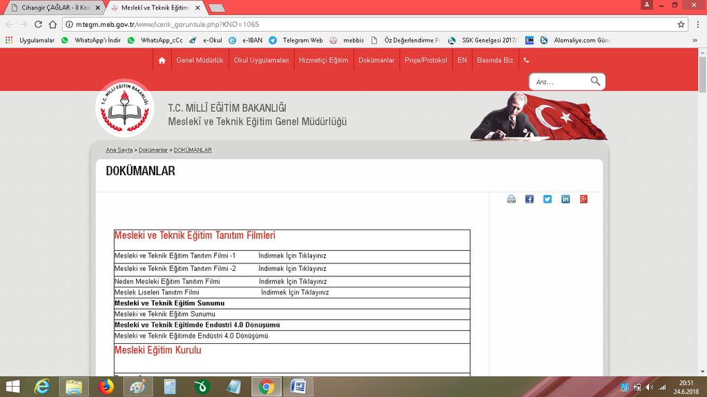 10.GENEL MÜDÜRLÜĞÜMÜZ İNTERNET ADRESİNDE (HTTP://MTEGM.MEB.GOV.