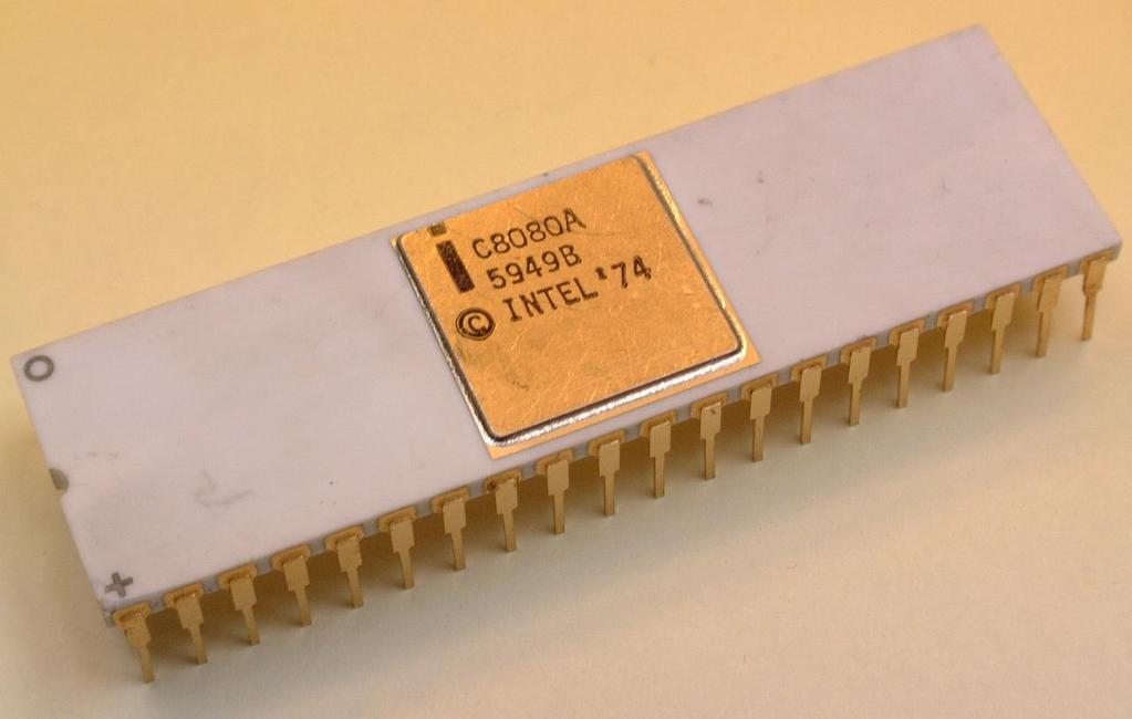 Mikroişlemci Çağı 1973, Intel 8080 64K hafıza satırı (8008 den 10 kat daha hızlı) Saniyede