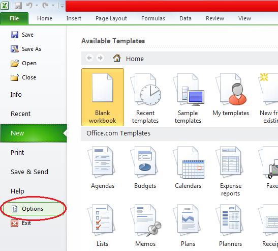 ISLE 403 YÖNEYLEM ARAŞTIRMASI I DERS V NOTLAR Microsoft Excel 2010 için Solver Eklentisinin Kurulumu File